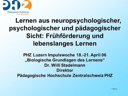 Lernen aus neuropsychologischer, psychologischer und pädagogischer