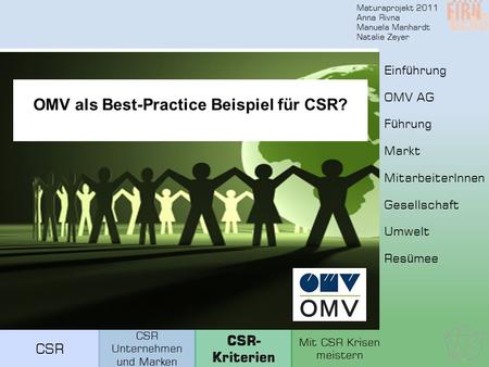 OMV als Best-Practice Beispiel für CSR?