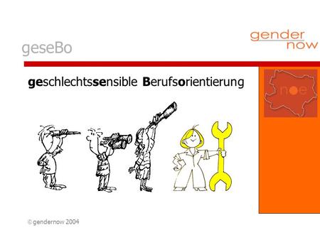Gendernow 2004 geseBo geschlechtssensible Berufsorientierung.