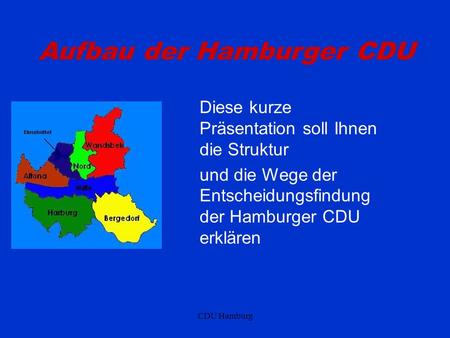 Aufbau der Hamburger CDU