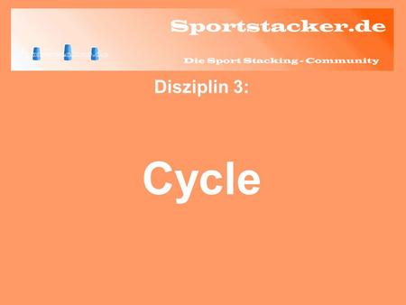 Disziplin 3: Cycle. Man geht aus von zwei 3er-Stapeln und einem 6er-Stapel. 1 2 3 4 5 6 7 8 9 10 11 12.