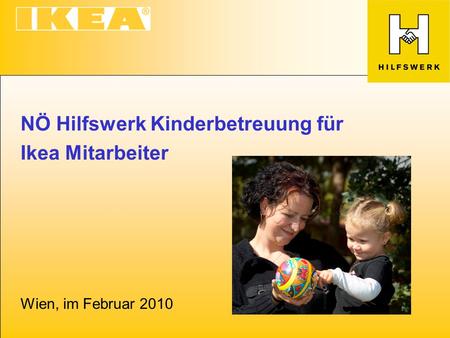 NÖ Hilfswerk Kinderbetreuung für Ikea Mitarbeiter