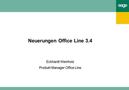 Neuerungen Office Line 3.4