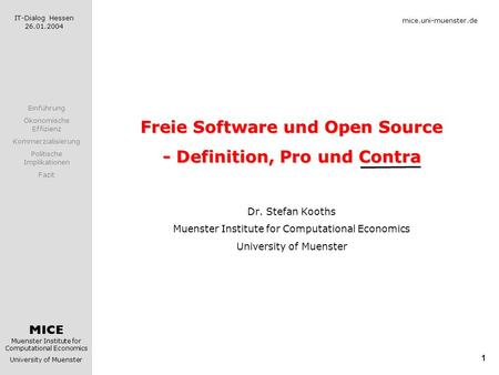 Freie Software und Open Source - Definition, Pro und Contra