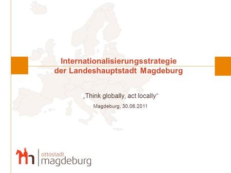 Internationalisierungsstrategie der Landeshauptstadt Magdeburg