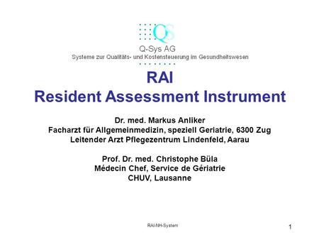 RAI Resident Assessment Instrument
