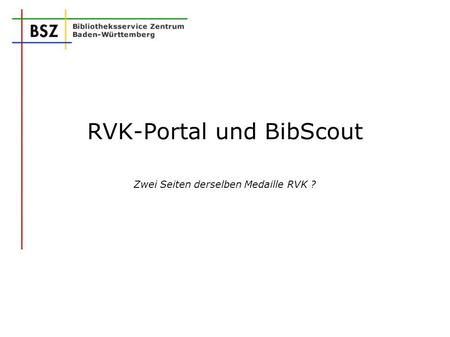 RVK-Portal und BibScout