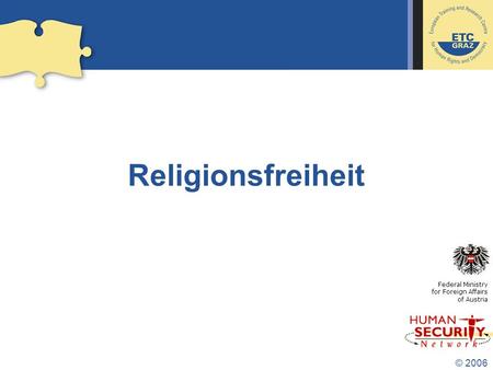 Religionsfreiheit Federal Ministry for Foreign Affairs     of Austria