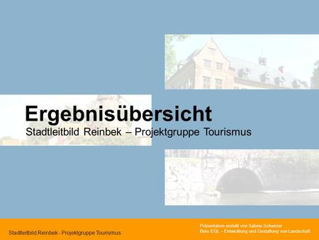 Ergebnisübersicht Stadtleitbild Reinbek – Projektgruppe Tourismus