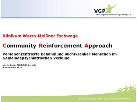-. Klinikum Werra-Meißner Eschwege Community Reinforcement Approach