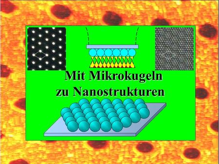 Mit Mikrokugeln zu Nanostrukturen.