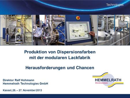 Direktor Ralf Hohmann Hemmelrath Technologies GmbH