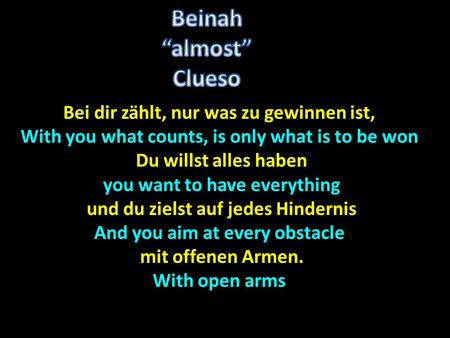Beinah “almost” Clueso