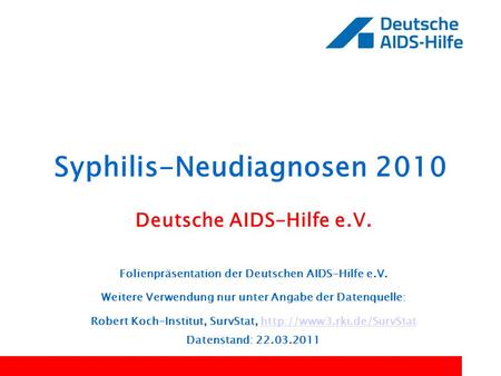 Syphilis-Neudiagnosen 2010