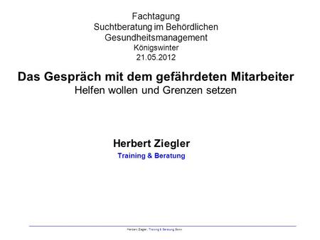 Herbert Ziegler Training & Beratung