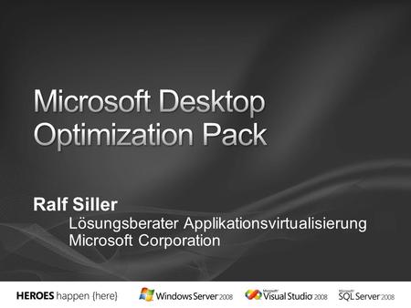 Microsoft Desktop Optimization Pack