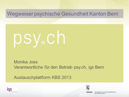 Wegweiser psychische Gesundheit Kanton Bern