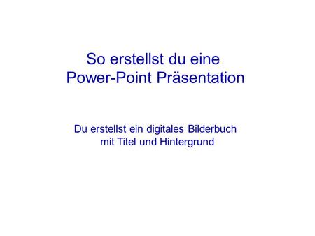 Power-Point Präsentation