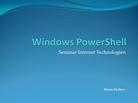 Seminar Internet Technologien