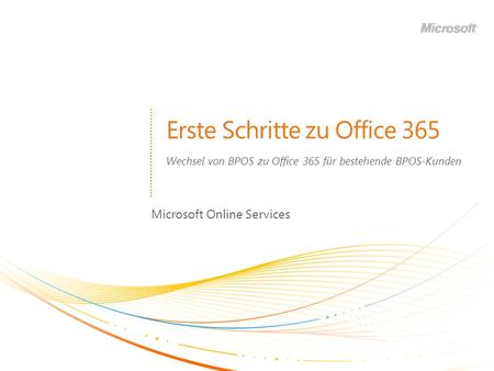 Erste Schritte zu Office 365