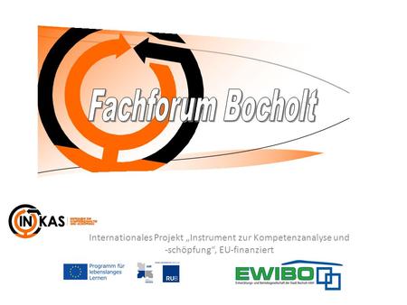 Internationales Projekt Instrument zur Kompetenzanalyse und -schöpfung, EU-finanziert.