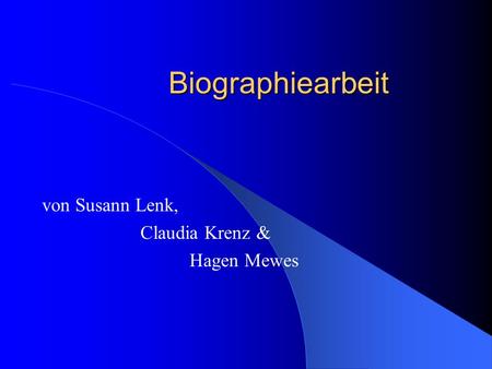 von Susann Lenk, Claudia Krenz & Hagen Mewes