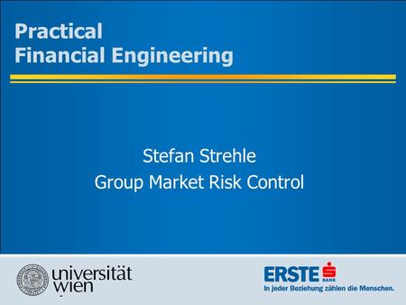 Practical Financial Engineering