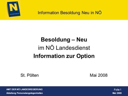 Information zur Option