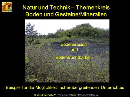 Natur und Technik – Themenkreis Boden und Gesteine/Mineralien