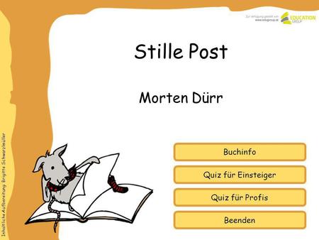 Stille Post Morten Dürr Buchinfo Quiz für Einsteiger Quiz für Profis