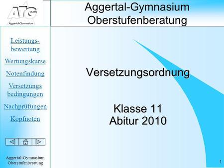 Aggertal-Gymnasium Oberstufenberatung