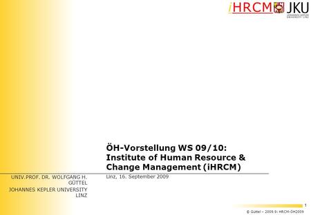 Institute of Human Resource & Change Management (iHRCM)