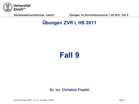Dr. iur. Christian Fraefel
