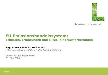 EU Emissionshandelssystem: