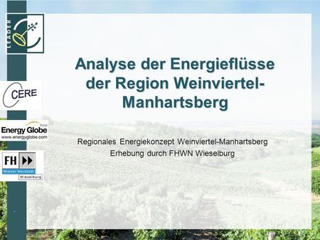 Analyse der Energieflüsse der Region Weinviertel-Manhartsberg