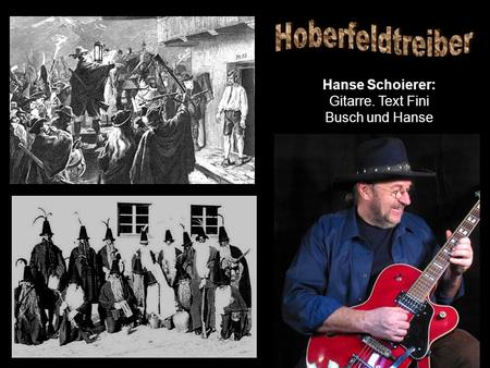 Hanse Schoierer: Gitarre. Text Fini Busch und Hanse