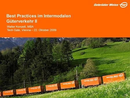 Best Practices im Intermodalen Güterverkehr II
