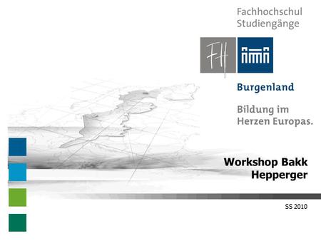 SS 2010 Workshop Bakk Hepperger. Workshop Bakk – SS 2010 Klassische Wissenschaftliche Publikationsformen Monographien – selbständige Literatur Sammelwerke.