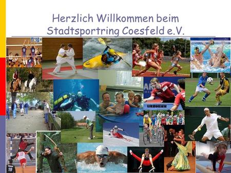 Herzlich Willkommen beim Stadtsportring Coesfeld e.V.
