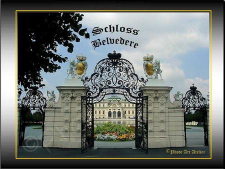 Schloss Belvedere	 Geschichte Das Schloss Belvedere in Wien ist eine von Johann Lucas von Hildebrandt (1668–1745) für Prinz Eugen von Savoyen.