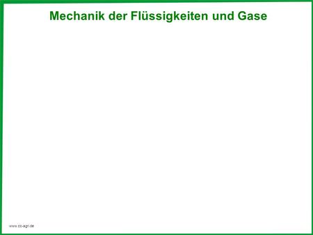 Mechanik der Flüssigkeiten und Gase