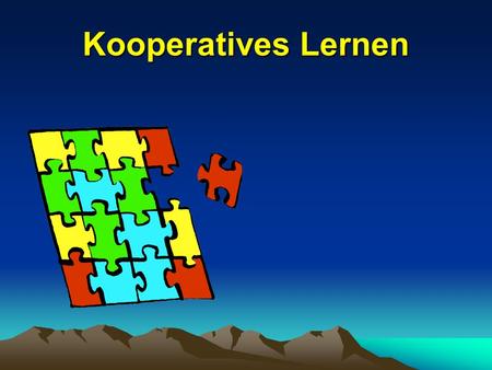 Kooperatives Lernen.