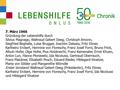 Chronik 7. März 1966 Gründung der Lebenshilfe durch Silvius Magnago, Waltraud Gebert Deeg, Christoph Amonn, Siegfried Beghella, Luise Brugger, Joachim.