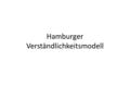Hamburger Verständlichkeitsmodell