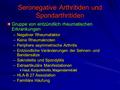 Seronegative Arthritiden und Spondarthritiden