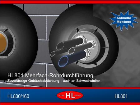 HL801 Mehrfach-Rohrdurchführung