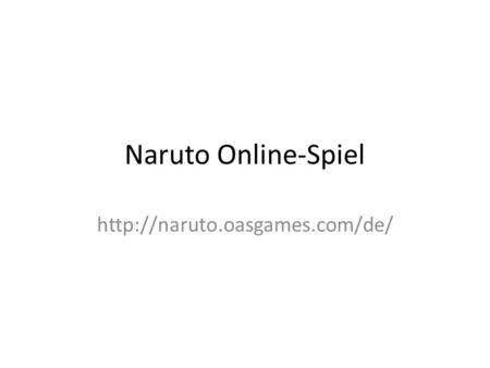 Naruto Online-Spiel