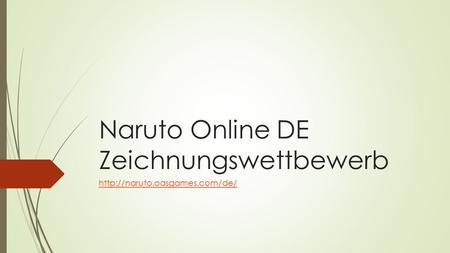 Naruto Online DE Zeichnungswettbewerb