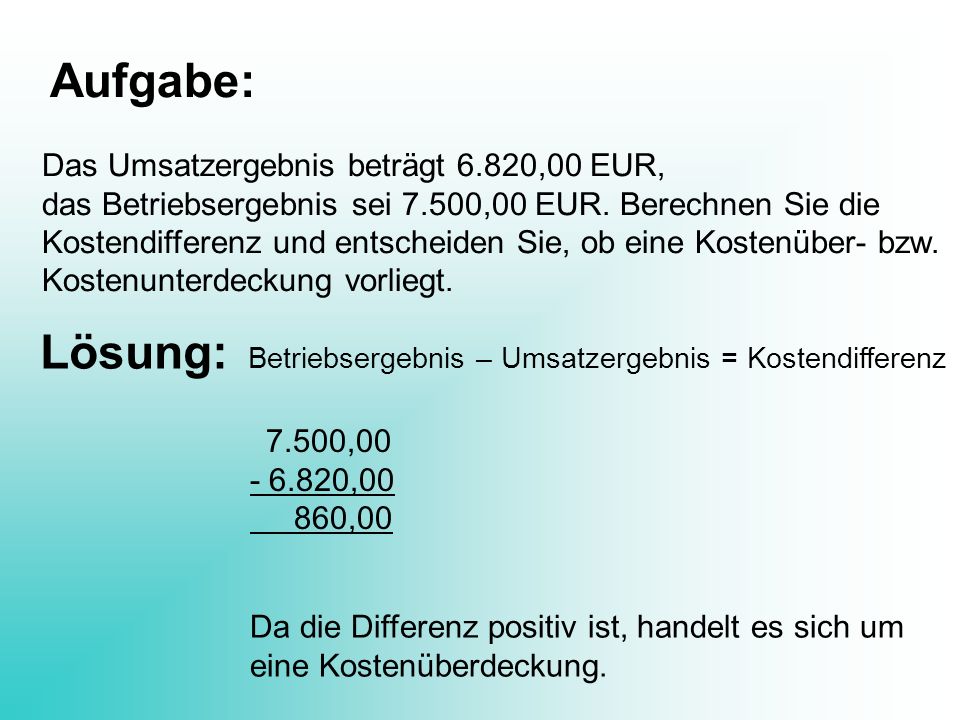 Kostenträgerzeitrechnung - ppt herunterladen