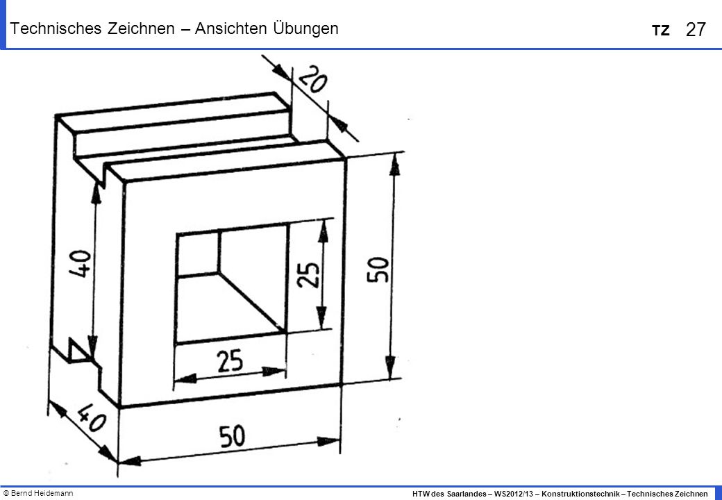 Technische Zeichnung Ansichten Wohndesign